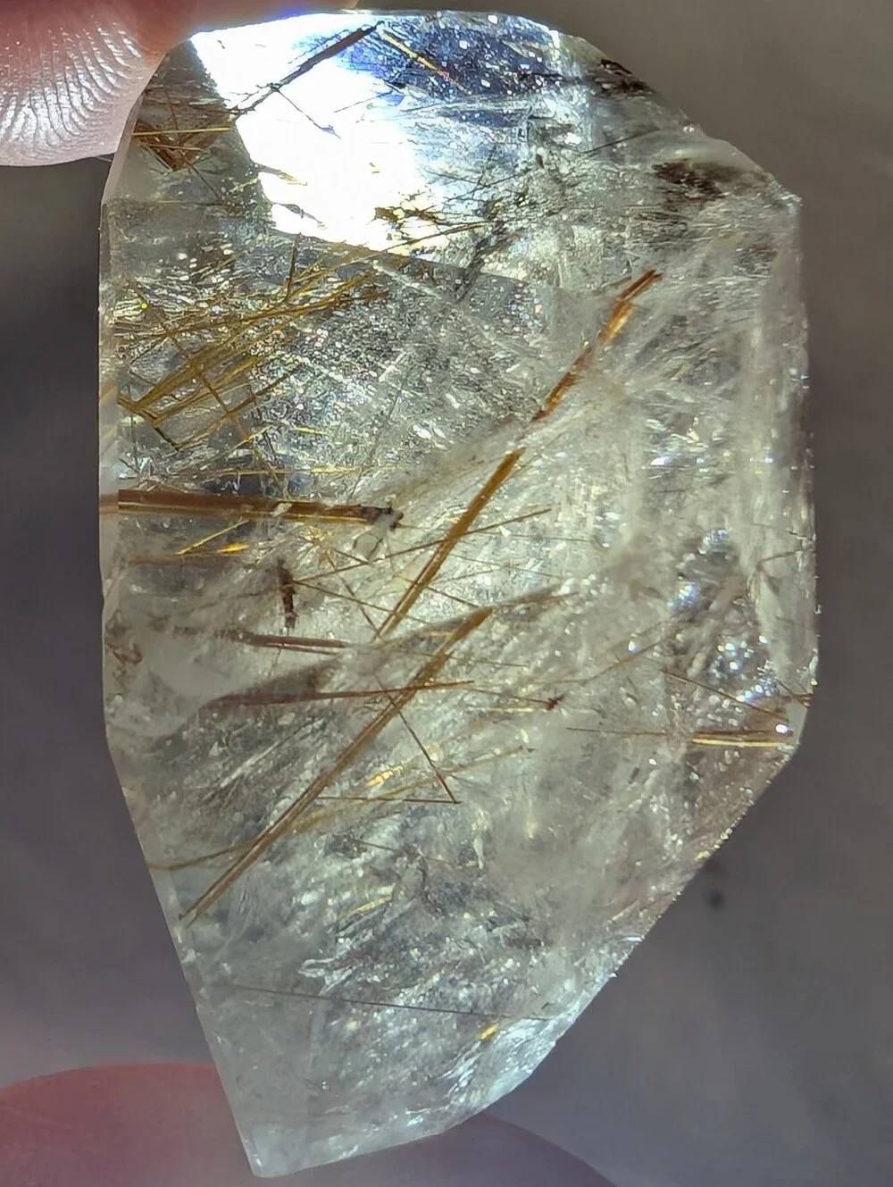 Golden Rutilated Quartz Freeform - Picture 4 of 11